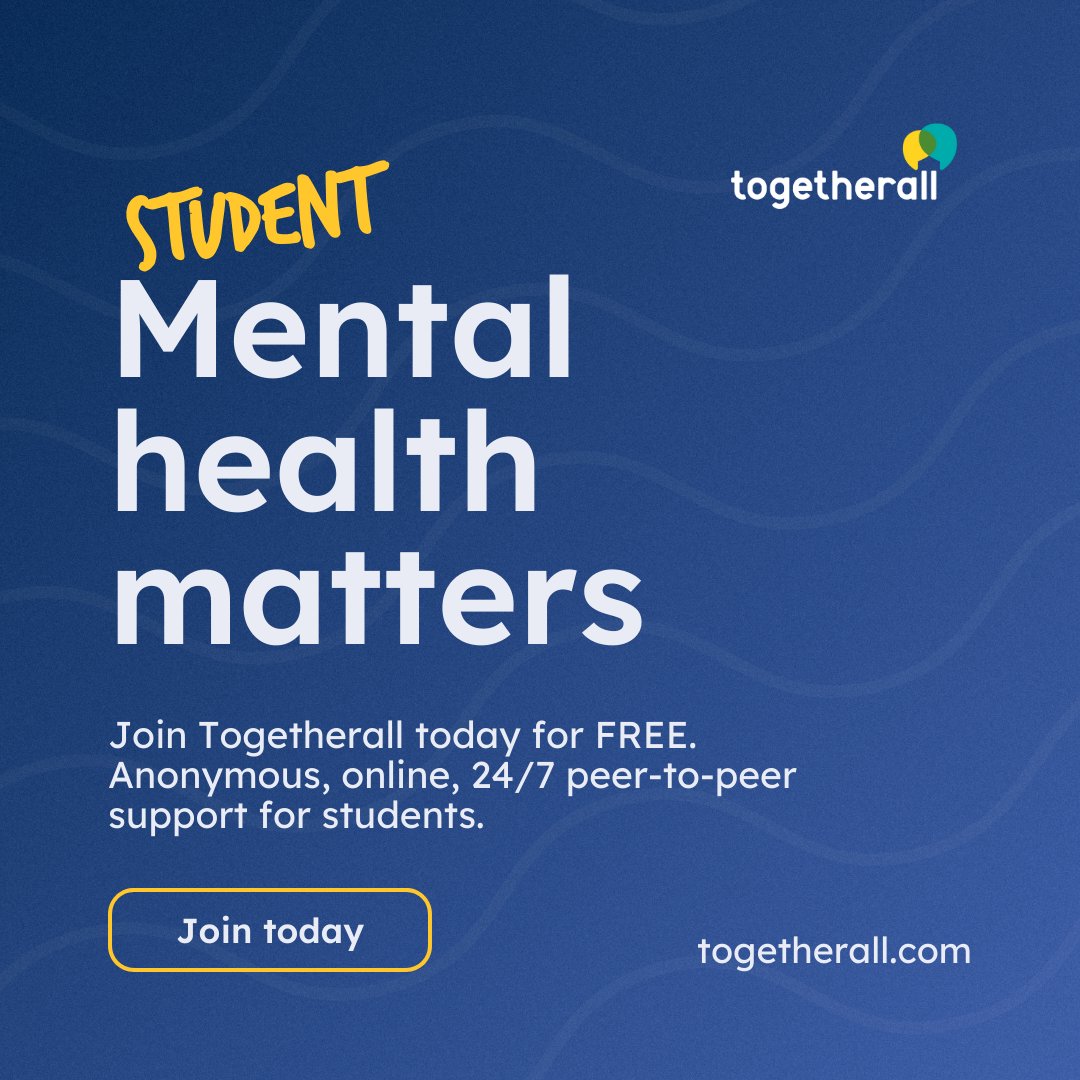 #CUNY students can access this resource free 24/7/365! Head to togetherall.com and login with your campus email address! Other mental health resources available at cuny.edu/mentalhealth
