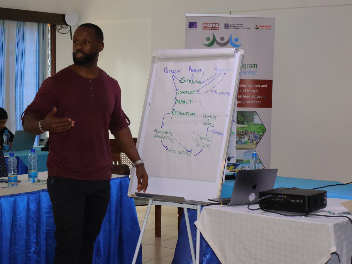 Trained by experienced and professional investigative media reporter @johnallannamu founder of @AfUncensored at @ReefHotel under the #Kujenga_Amani_Project of #CEFA with partners @Mwarpkenya @Samba4Youth we are gaining insights on strategies about story telling. @Ali_Manzu