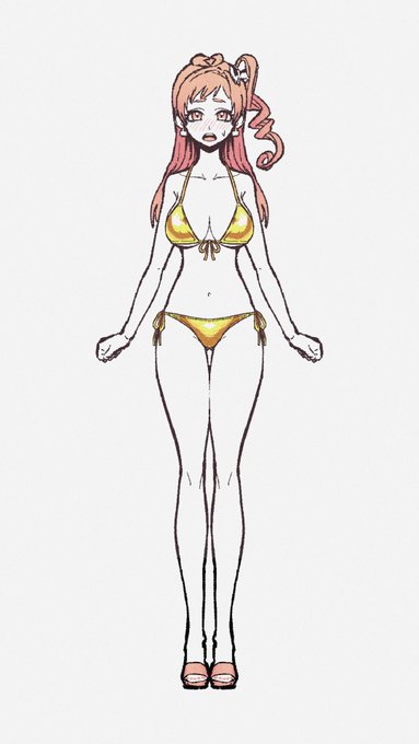 トレンドな時期に便乗できなかったけど金ビキニにくる描いた 