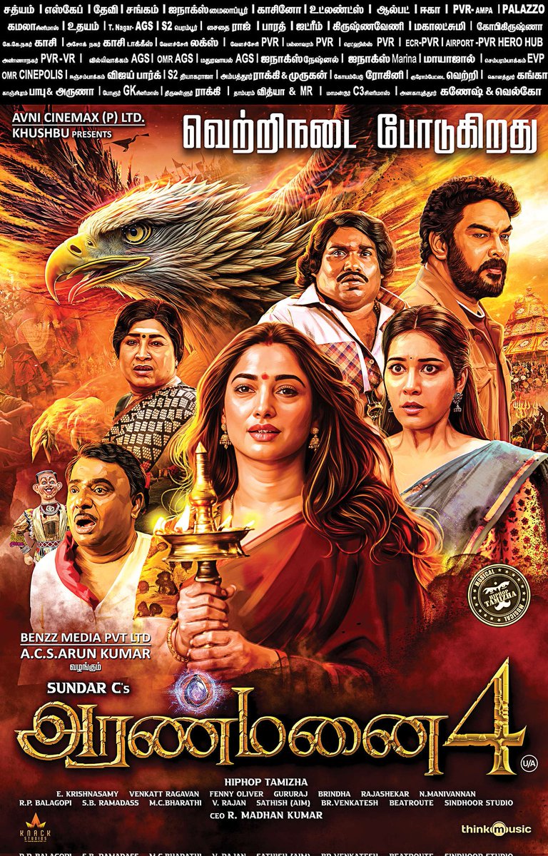 #Aranmanai has crossed the ₹40Cr Mark World Wide in one week 💥💥 Superb first week for a #SundarC Movie 👍 @tamannaahspeaks