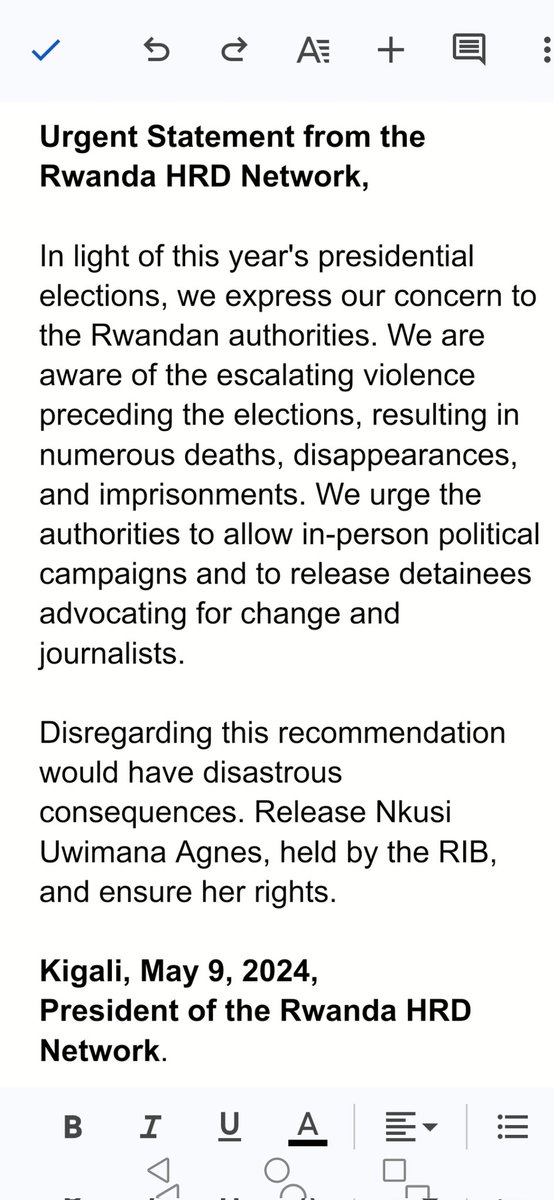 The Rwanda HRD Network informs the #Rwandancommunity, the #internationalcommunity, #HRW, #AmnestyInternational, and the #UNSC that if they do not step up to assist Rwanda in a new manner, no one will survive.