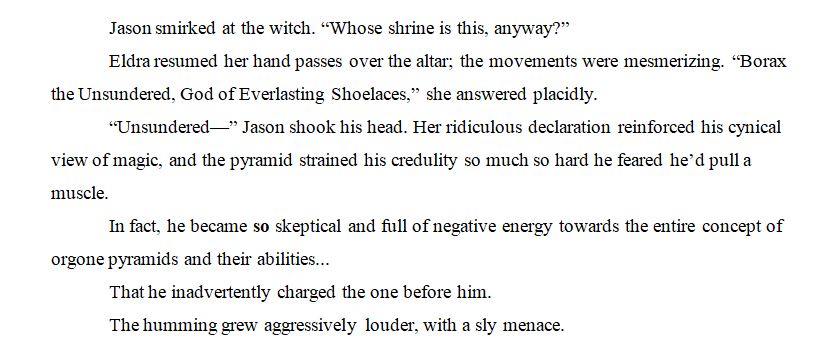 It's Book Quote Wednesday, and today the word is CHARGE. #bookqw

Jason, don't DO that! 😬