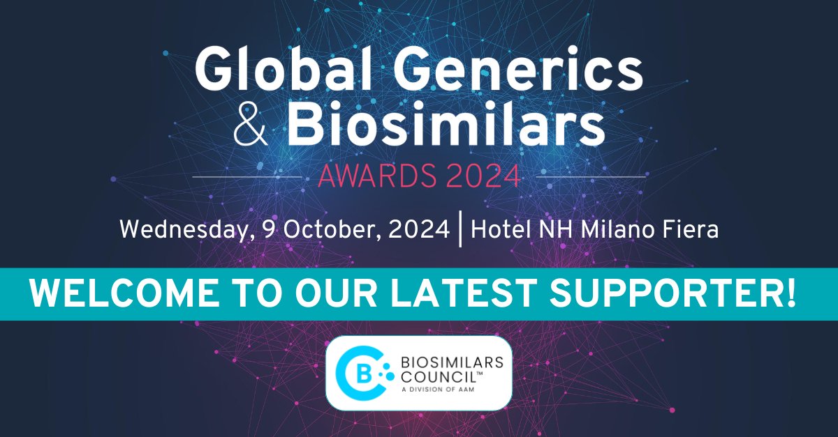 Join us in welcoming the biosimilars council on board as supporter of the Global Generics & Biosimilars Awards 2024! #GGBAwards ow.ly/I95250RzpKf