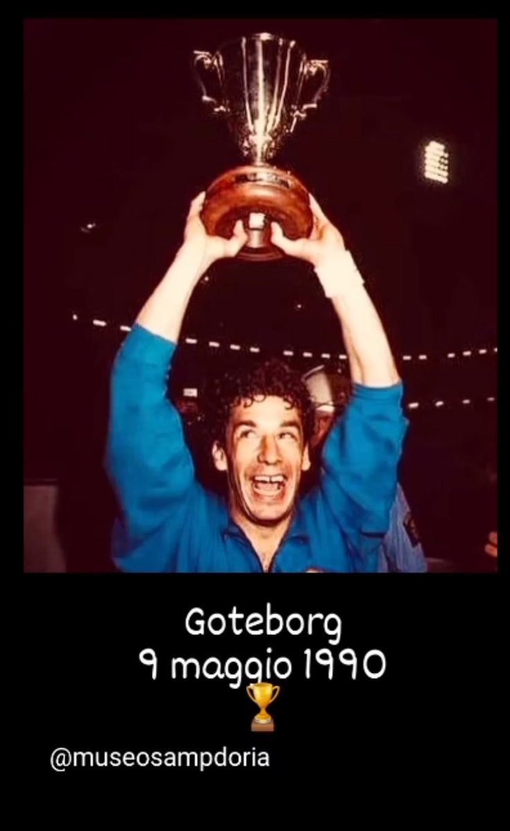 🇪🇺 9 MAGGIO 1990 

🏆 Una data indelebile nella storia blucerchiata: la Sampdoria a Goteborg alza il suo unico, fino ad ora, trofeo europeo.
💙 A stendere l'Anderlecht ci pensa una doppietta di Gianluca Vialli 🇮🇹.

#sampdoria #coppadellecoppe #europa #europe #vialli #italia