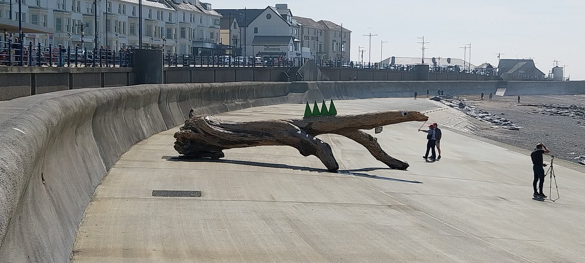 The beast is still at Porthcawl. They've named it Lizzy