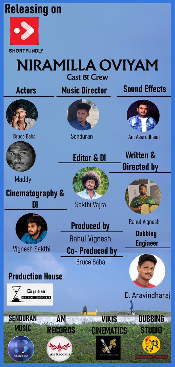 bruce_baba808's tweet photo. The movie Niramilla Oviyam will be released on the shortfundly OTT platform on may 12th.

#brucebaba #ott #shortfundly #1year
#Anniversary #poster #shortfilm #Niramillaoviyam #movie https://t.co/yeqIZIPTC8