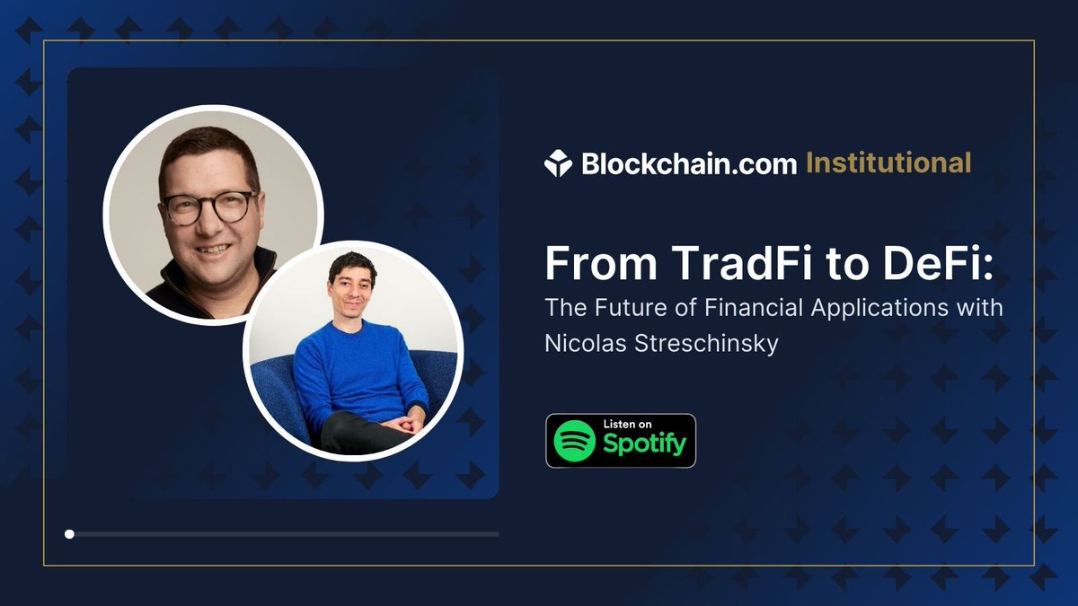 Get ready to learn more about the future of Finance! 

Listen to @nico_st_29, Head of DeFi at @trilitech speak to Blockchain.com Co-Founder @niccary about finance, Etherlink and much more 👀

Listen here: open.spotify.com/episode/4GvTfN…