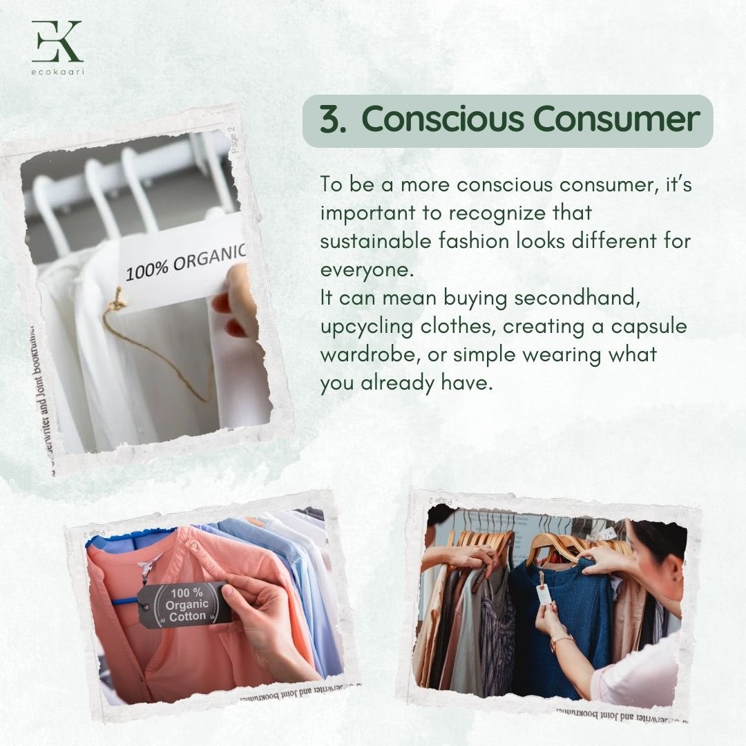 The prevalence of fast fashion on social media is undeniable.

However, it’s crucial to recognize the significant environmental and ethical toll associated with fast fashion. 

#EcoFriendlyFashion #ConsciousConsumer #SustainableLiving #EthicalChoices #GreenFashion