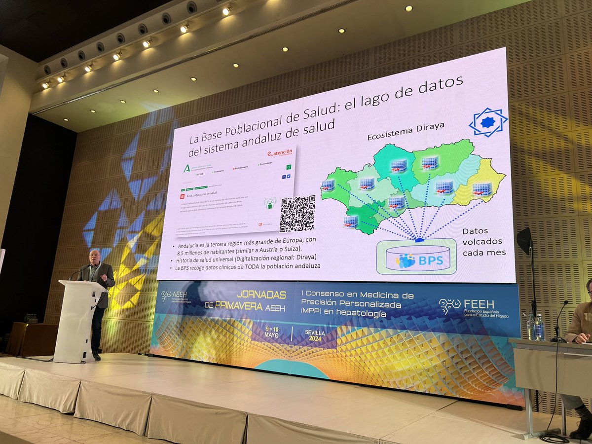mromerogomez's tweet photo. #MPPHep Brilliant talk by @xdopazo about precision screening based on AI & RWE looking for an algorithm trained and validated in hundreds thousands cases to identify people at risk of chronic hepatitis C in Andalucia @AEEHLiver @GileadSciences @saludand @EASLnews @IAVANTE_FPS 🔟 https://t.co/reCO6BQIKY