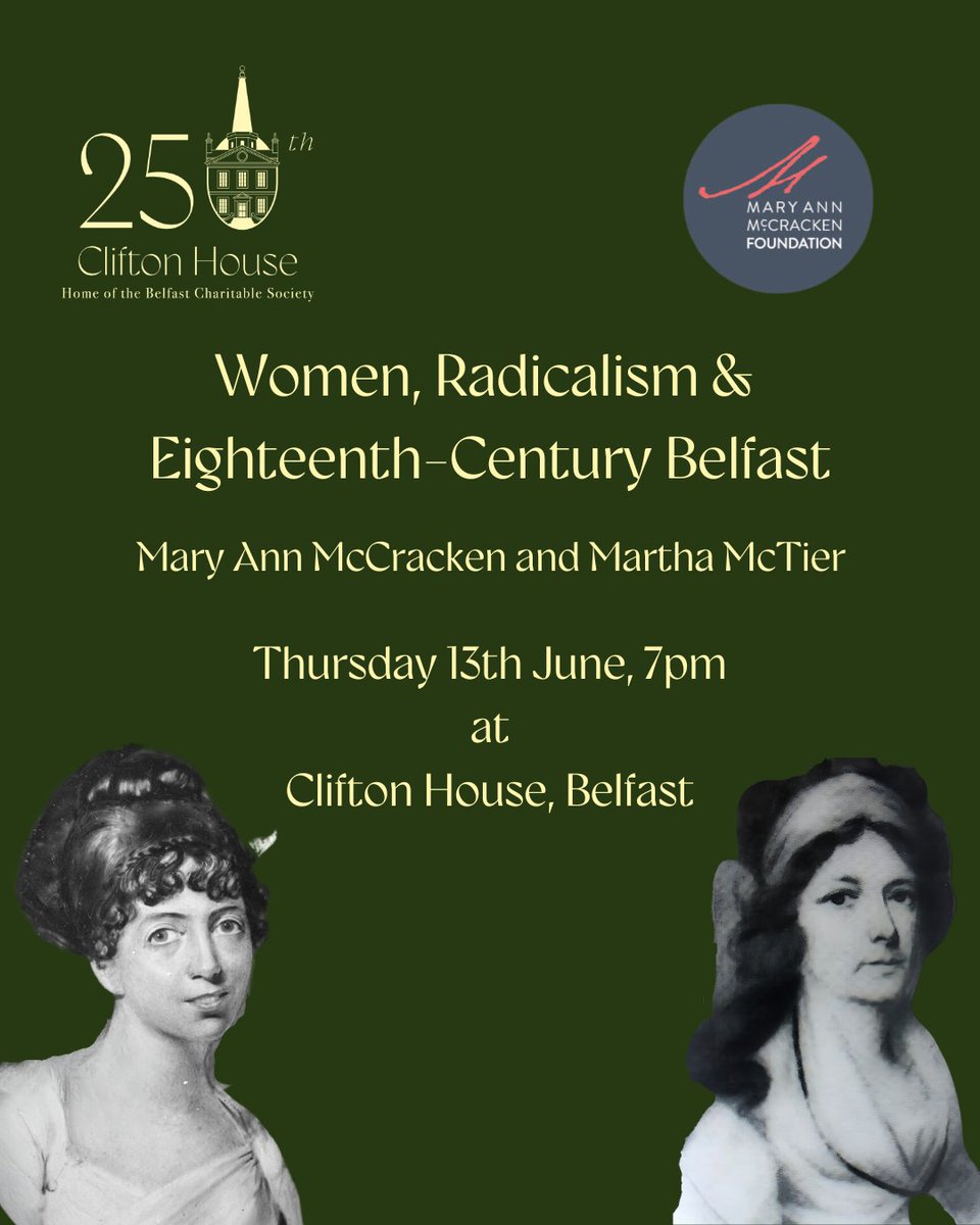 Our next event @cliftonbelfast with Catriona Kennedy is free, but tickets are going fast, so get your skates on! In-person and online tickets can be booked below: shorturl.at/dlyFR