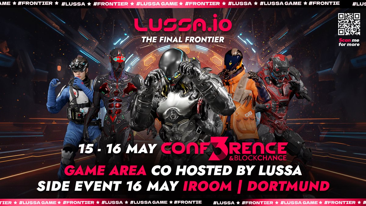 🚀 Join us at the @conf3rence & Blockchance on May 15-16 in Dortmund! 🎮 Co-hosted by LUSSA, we're bringing an epic gaming experience to the Game Area. Don't miss our exclusive Side Event on May 16! 🔥 🔗lu.ma/egohokt1 #LUSSA #Gaming #Blockchain #Conf3rence #Dortmund