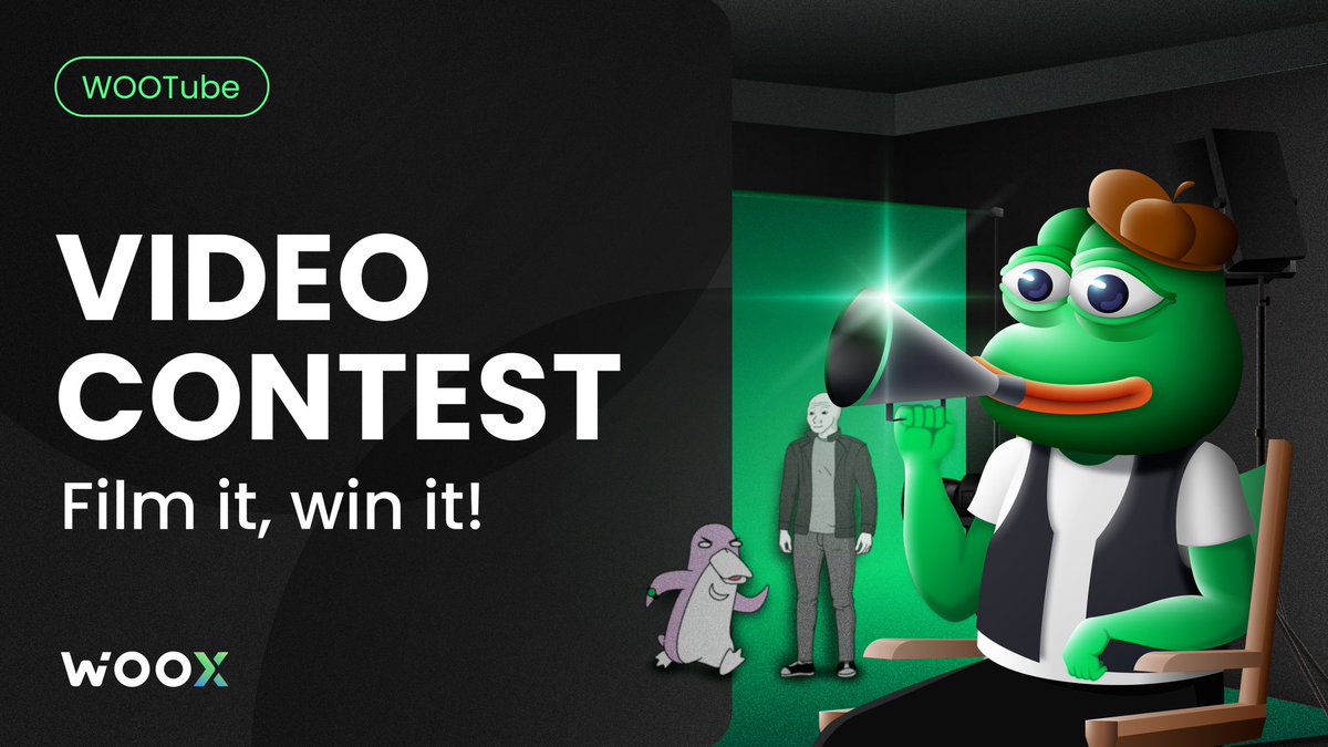 Calling all creatives:
Mix your video skills with your knowledge of trading 📈

Upload a video explaining how to use WOO X for a chance from a 31,500 $WOO prize pool. Read the full rules in the tweet below