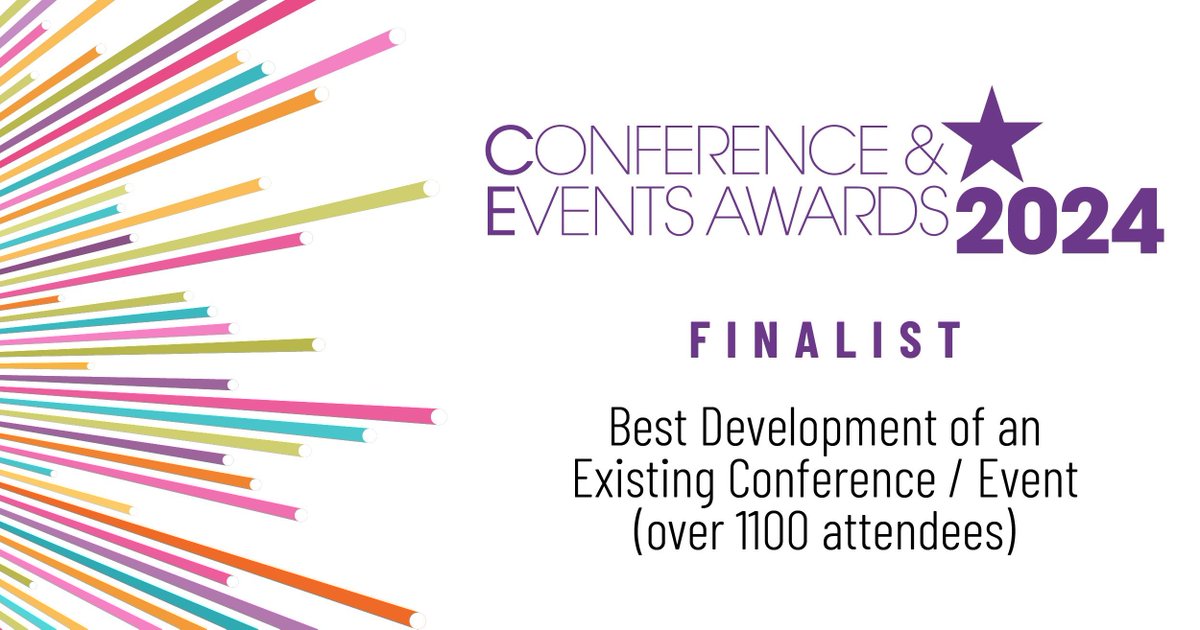 Excited to be selected as finalists for the Best Corporate or Managed Event and Best Development of an Existing Conference at the 2024 Conference and Events Awards! Looking forward to the awards in July. #ConfEventAwards #fingerscrossed