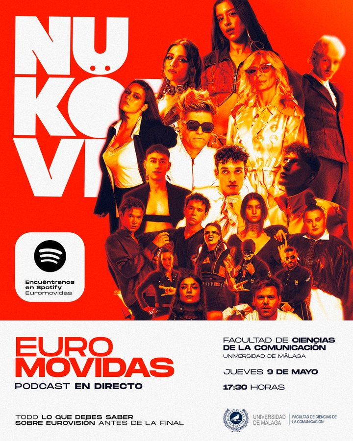 👋 ¡Hola Málaga! Esta tarde hacemos mucha #Eurovision en la @InfoUMA con @euromovidas. ¿Te apuntas?
