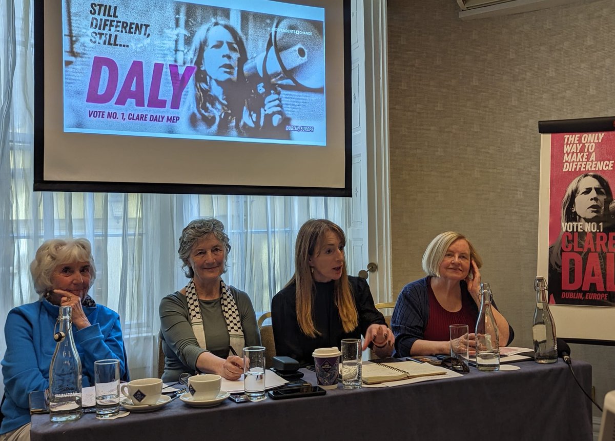 Honoured to launch my campaign for reelection to the European Parliament this morning with Bernadette McAliskey, Catherine Connolly and Maureen O'Sullivan. Determined & committed to continue the work I've been doing sticking up for ordinary people in Dublin, Ireland & everywhere…