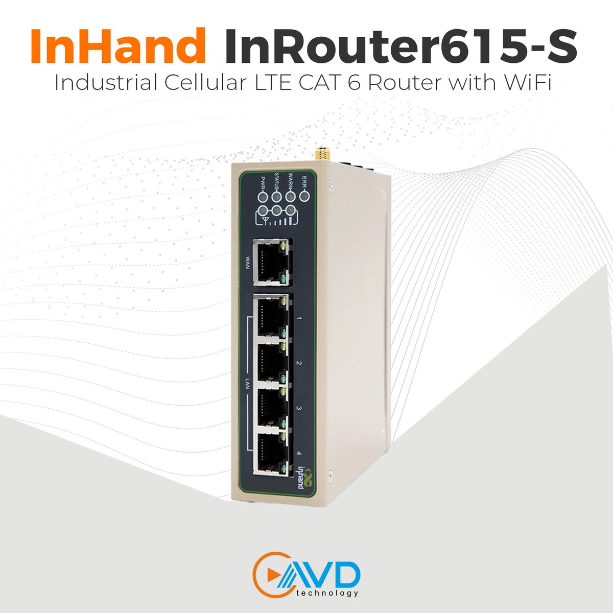 InRouter615-S endüstriyel LTE CAT6 Router ile Network Yapılarınıza uzaktan erişin, yönetin ve yapılandırın!

IR615-S Gelişmiş Endüstriyel Router, 5 Ethernet bağlantı noktası, seri bağlantı noktaları ve WiFi arayüzü sunar.