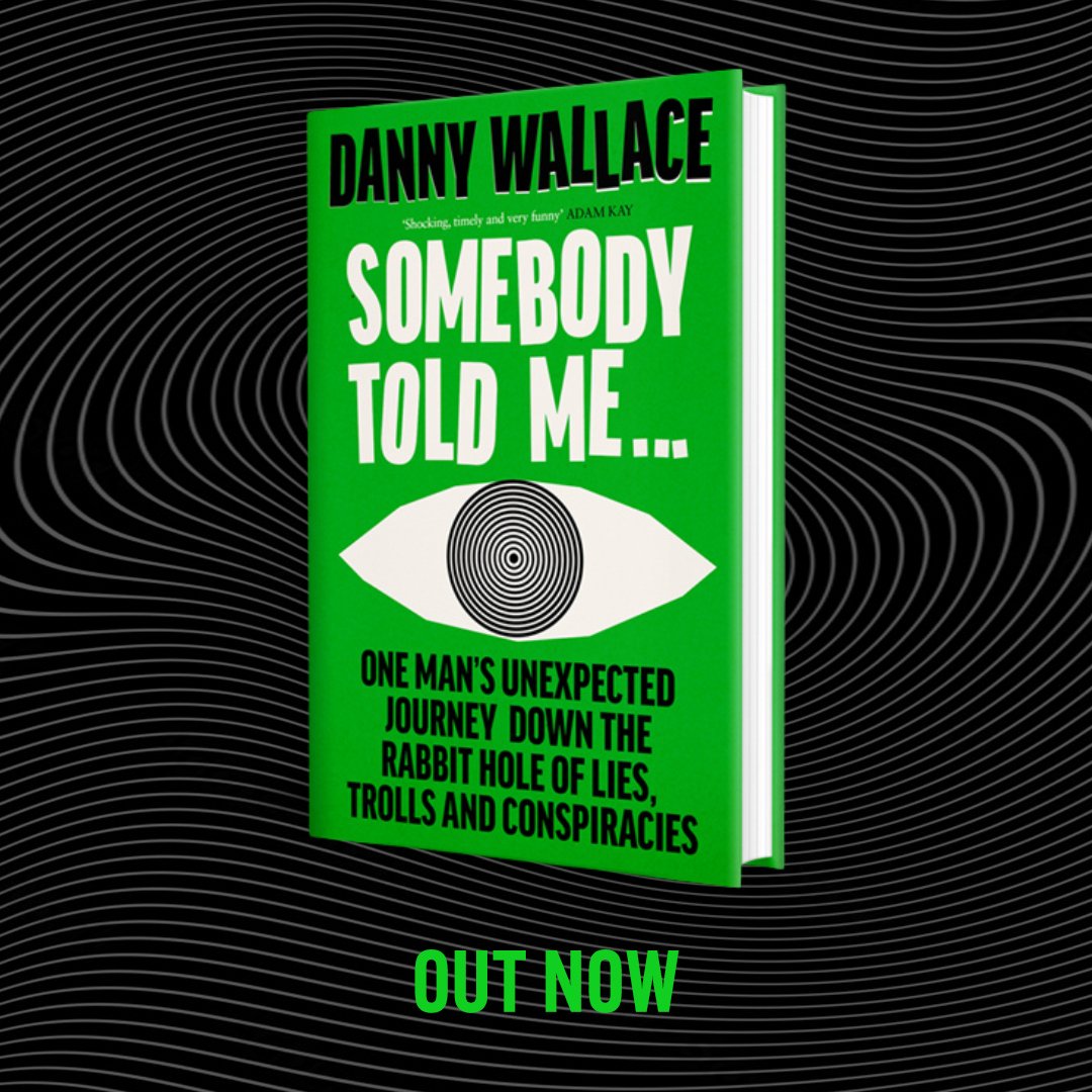 Happy Publication day to Somebody Told Me by @dannywallace. Somebody Told Me takes readers on a journey down the modern rabbit hole of lies, conspiracies and disinformation. lnk.to/SomebodyToldMe…