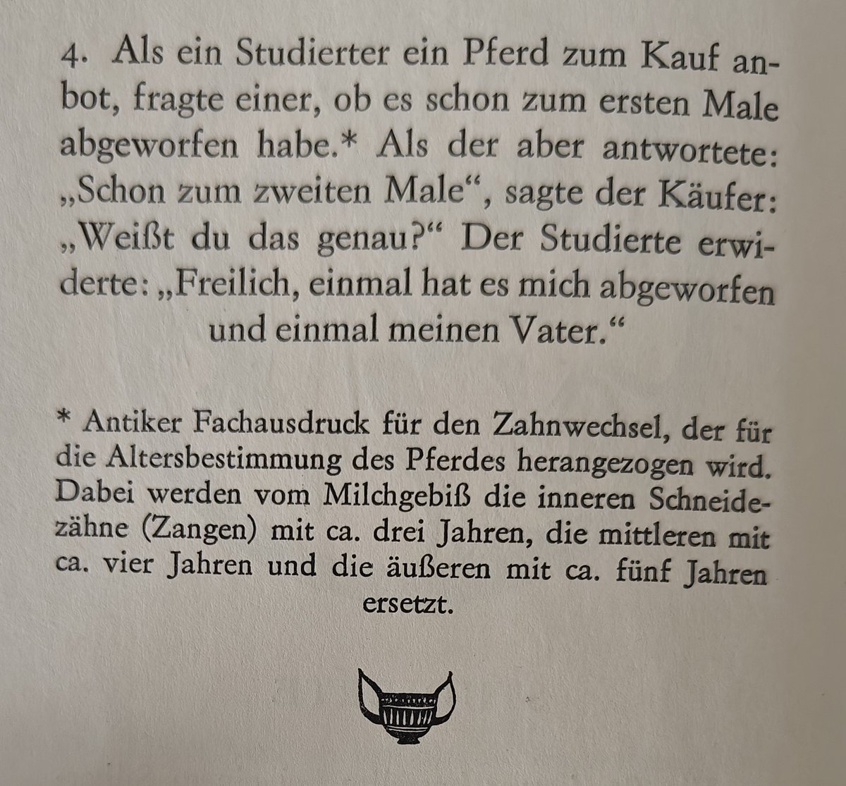 personaldebatte's tweet image. Witz Nr. 4

#Philogelos
#Pferd