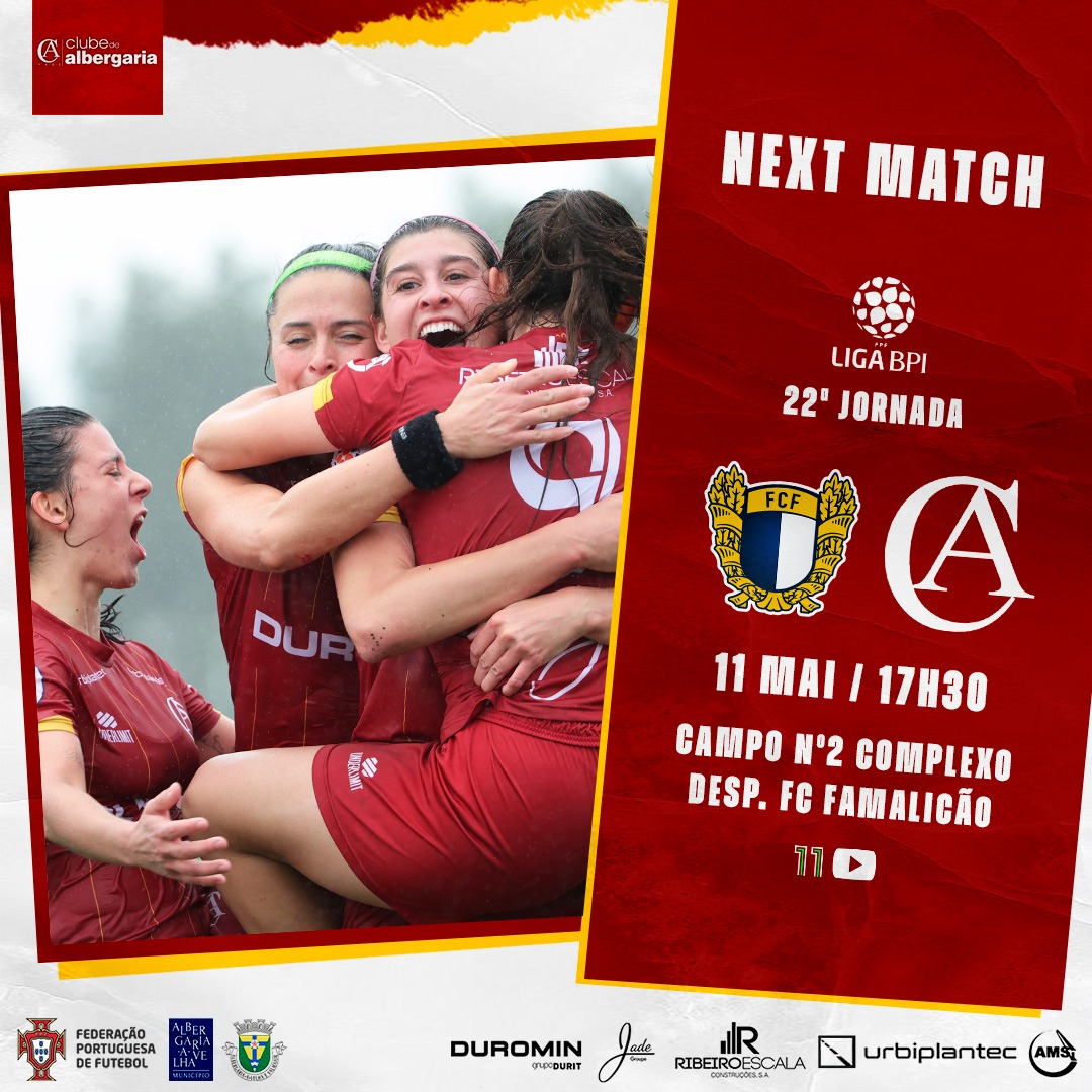 ⚽️🔜 22ª jornada Liga BPI
🆚 FC Famalicão 
🕚 Sábado às 17h30
📍 Complexo Desportivo FC Famalicão 
📺 Youtube Canal 11

#Futebol #FPF 
❤️💛 #AlbergariaEuSou