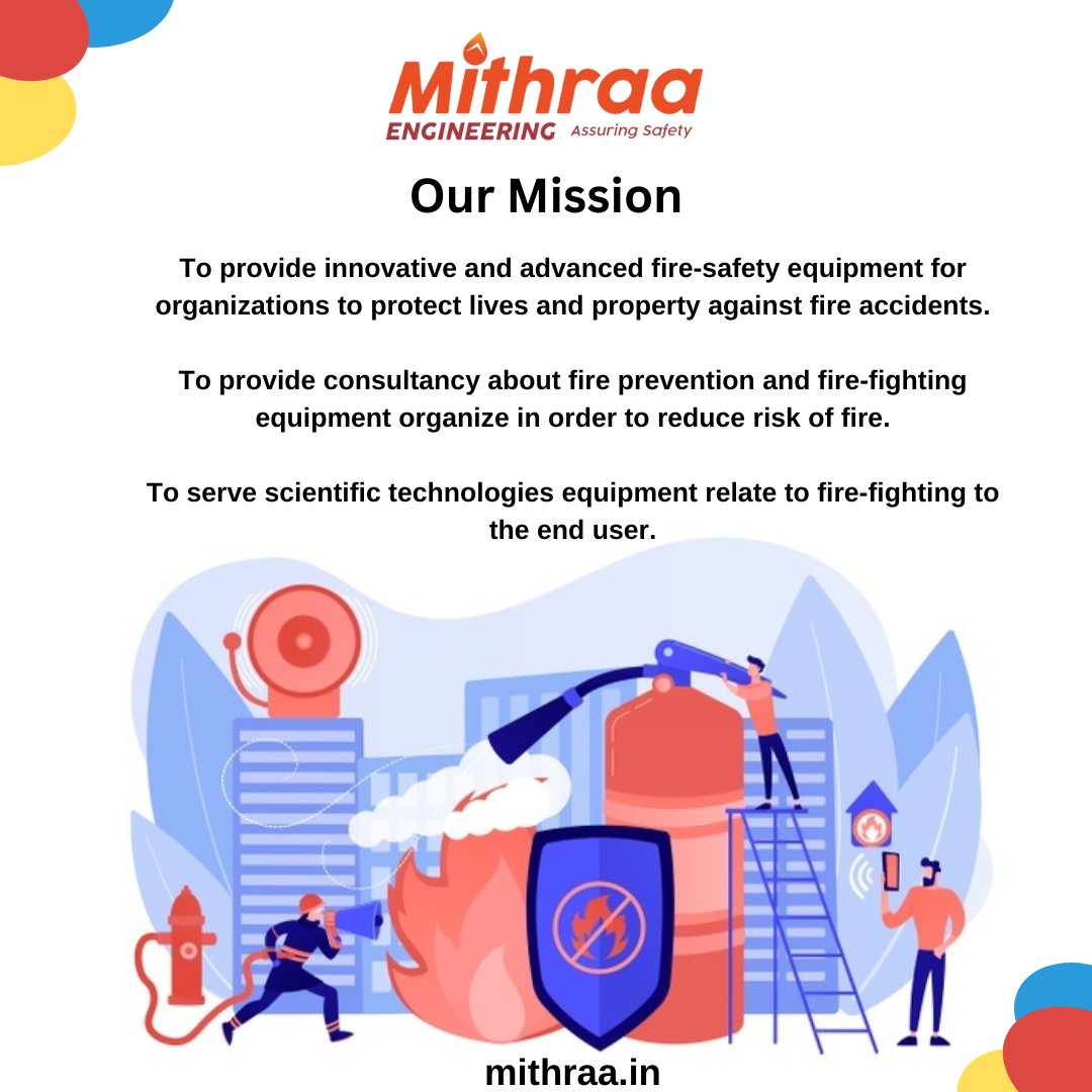 Mithraa engineering is a dealer and provides consultancy about fire prevention, fire-fighting equipment in #Chennai. #Kolapakkam #Porur #fire #fireextinguisher #extinguisher #firesafety #FireSafetyTips #firesafetyproducts #firealarm #mithraa mithraa.in