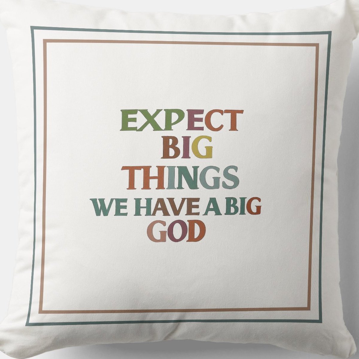 Expect Big Things, We Have A Big God zazzle.com/expect_big_thi… Daily Hope #Pillow #Blessing #JesusChrist #JesusSaves #Jesus #christian #spiritual #Homedecoration #uniquegift #giftideas #MothersDayGifts #giftformom #giftidea #HolySpirit #pillows #giftshop #giftsforher #giftsformom