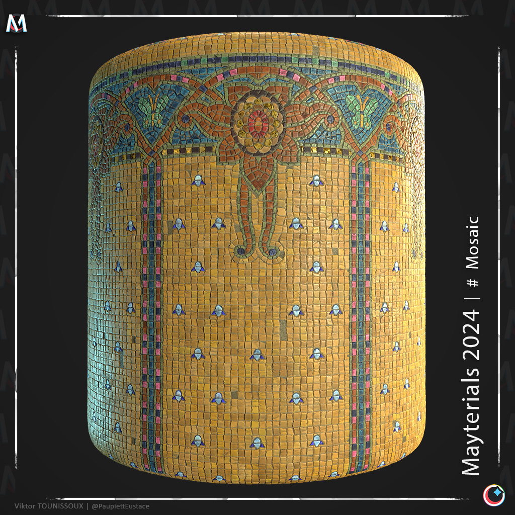 Hey, I'm very late on #Mayterials. But here is finally the #Mosaic theme for the challenge of day 7/8! #Mayterials2024 @TheClubDiscord #MadeWithSubstance