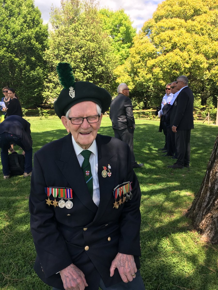 Five years since Charles Ward joined us at Cassino CWGC at the age of 100….