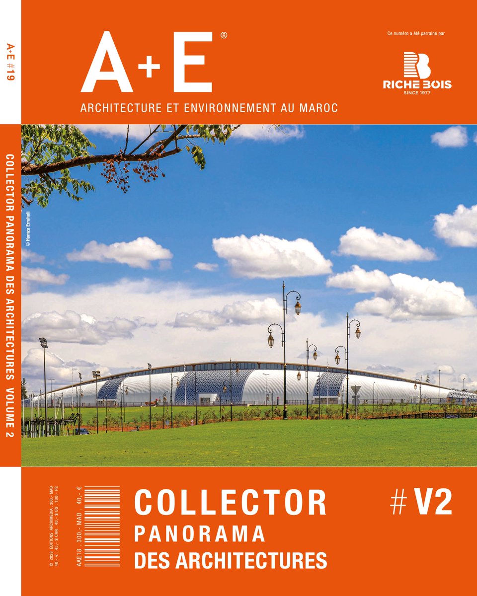 🟧 A+E Panorama des Architectures du Maroc - Volume 2 #teamarchi 
En couverture de ce numéro, le projet de la Gare Routière de Rabat, imaginé par l’architecte marocain Mohamed Fikri Benabdellah & Rachid Andaloussi.
🔸Bientôt disponible en kiosques et en librairies.