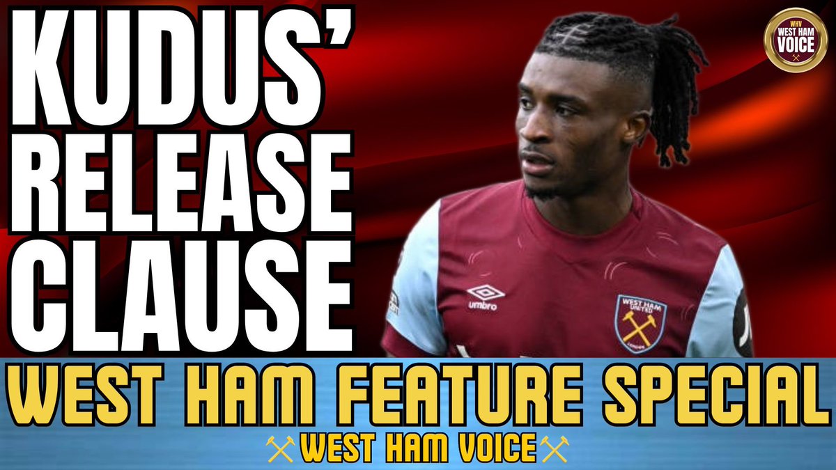 Breaking news on #kudus #mohammedkudus release clause? 

As mentioned on #WestHam Voice over a week ago … 😂😂

youtu.be/VfgoxmyamI4?si…