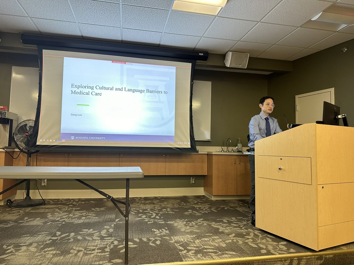 Dr. Sang Li, you will be missed! Good luck as you enter the real world as a general surgeon.  We are so proud of you and have big expectations for your career! Excellent, thought provoking grand rounds to the <a href="/MCG_Surgery/">MCG Surgery</a> department today.  <a href="/DrAaronBolduc/">Dr. Aaron Bolduc</a> <a href="/JaineMcKenzie/">Jaine McKenzie</a>