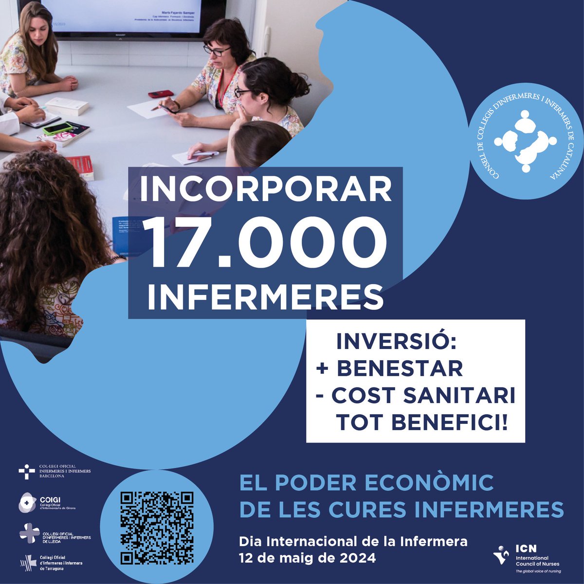 Consell d’Infermeres (@infermerescat) on Twitter photo Feliç Dia Internacional de la Infermera, companyes!
#12maig "El poder econòmic de les cures"
Llegiu a consellinfermeres.cat/ca/noticies/12… <a href="/COIBarcelona/">Col·legi d'Infermeres i Infermers de BCN (COIB)</a> <a href="/COIGIrona/">Col·legi Oficial d'Infermeres/ers de Girona</a> <a href="/InfLleidaCOILL/">InfermeresLleidaCOILL</a> <a href="/codita_tgn/">Codita Tarragona</a> <a href="/GloriaJodar/">Glòria Jodar</a> Feliç Dia Internacional de la Infermera, companyes!
#12maig "El poder econòmic de les cures"
Llegiu a consellinfermeres.cat/ca/noticies/12… <a href="/COIBarcelona/">Col·legi d'Infermeres i Infermers de BCN (COIB)</a> <a href="/COIGIrona/">Col·legi Oficial d'Infermeres/ers de Girona</a> <a href="/InfLleidaCOILL/">InfermeresLleidaCOILL</a> <a href="/codita_tgn/">Codita Tarragona</a> <a href="/GloriaJodar/">Glòria Jodar</a>
