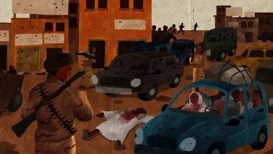 'I didn't think I would survive' Read & watch this devastating account from a Sudanese human rights lawyer who witnessed & documented mass killings and other serious abuses in El Geneina #Darfur, and as he and thousands of others fled to neighboring Chad: hrw.org/news/2024/05/0…