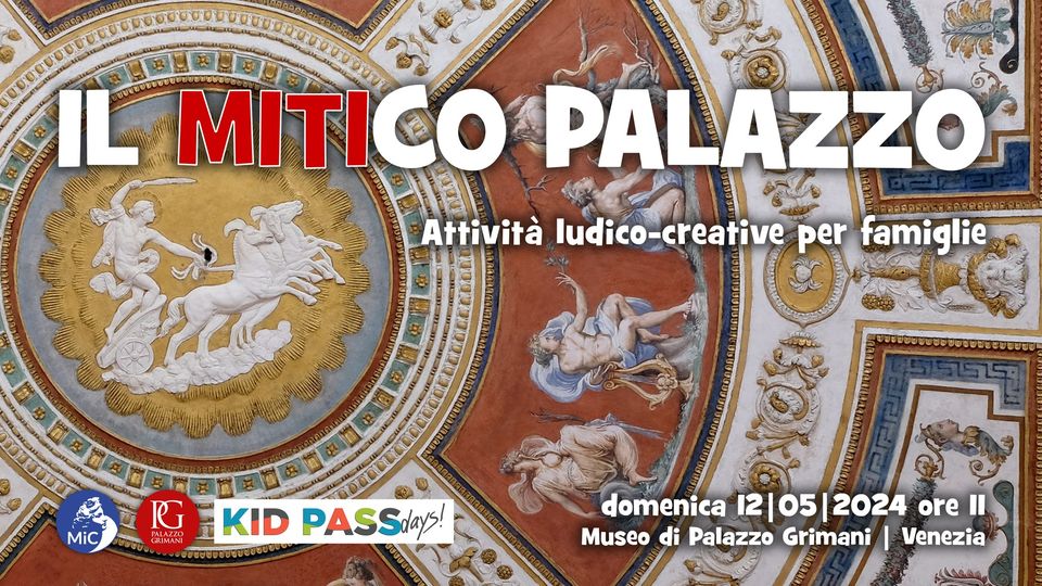 On the occasion of #𝑲𝒊𝒅𝑷𝒂𝒔𝒔 𝒅𝒂𝒚𝒔 2024 we are waiting for you at #PalazzoGrimani! Participants will be guided by the #Museum Staff to discover through play the Myths present in some rooms and create works of art through the graffiti technique. Book on 0412411507!