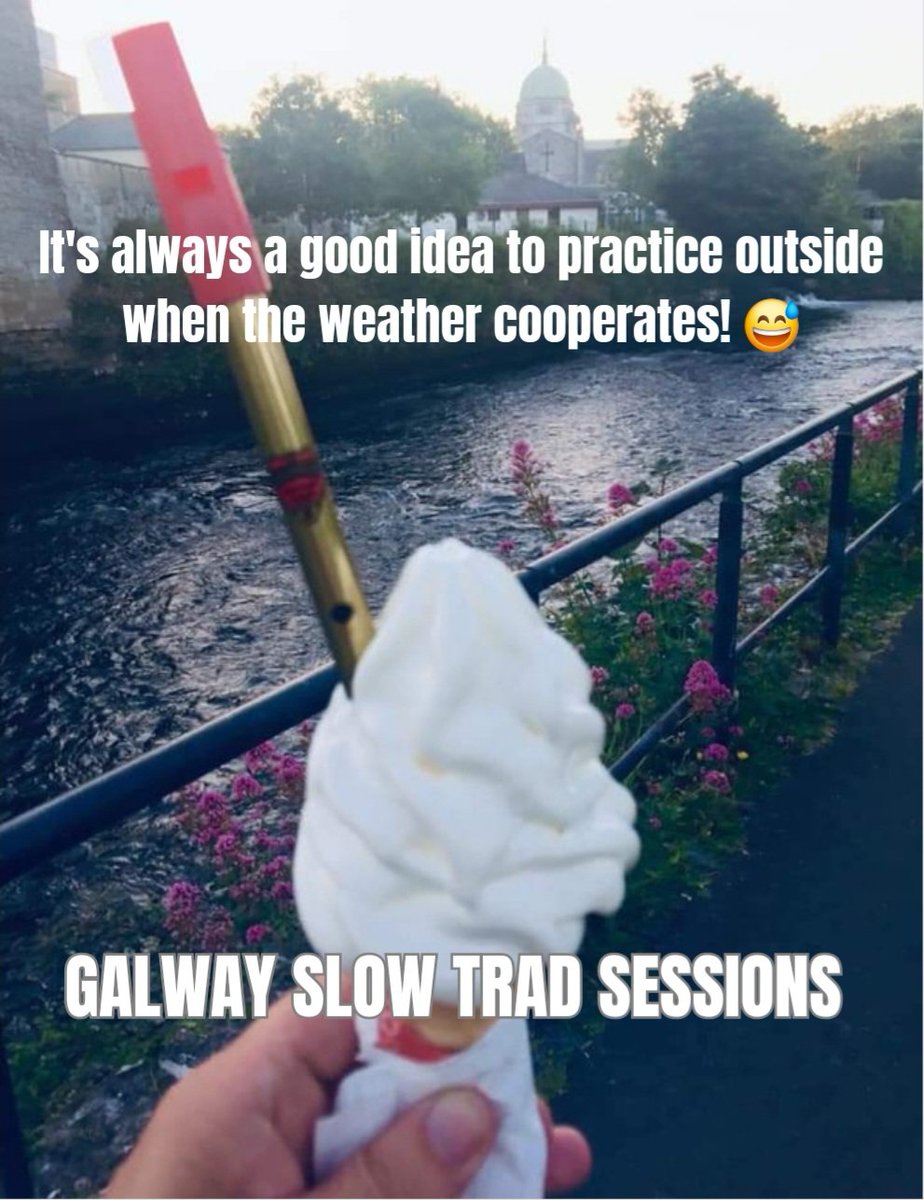 Where are your favourite places to practice outside in #GalwayCity? 
Bandstand in #Salthill? 
Benches on campus? 
Let us know in a comment below! 👇
#Gaillimh #Ceol
#Galway #Craic 🎶