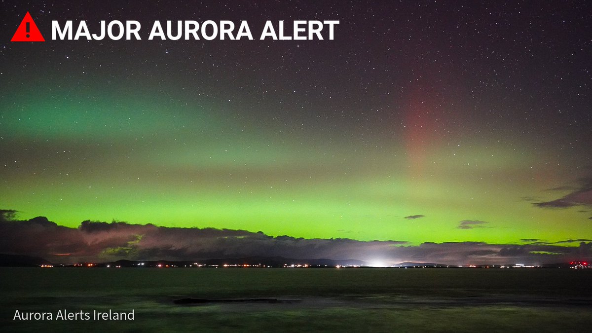 🔴MAJOR AURORA ALERT IN PLACE FROM FRIDAY NIGHT AND FOR THIS WEEKEND

View here for live updates and the latest donegalweatherchannel.ie/live-aurora-no…

#aurora #ireland #northernlights #WildAtlanticWay #astronomy #astro #space #spaceweather #nightphotography #auroraborealis