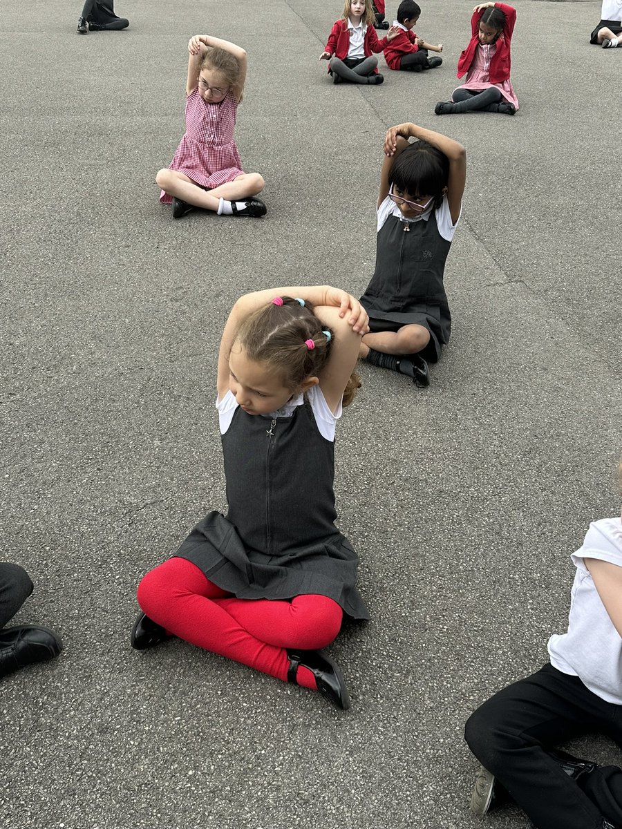 In PSHE we have been learning about how to take care of our physical health. We took our learning outside to test the effect of different activities on our bodies @MissDavisJLPS