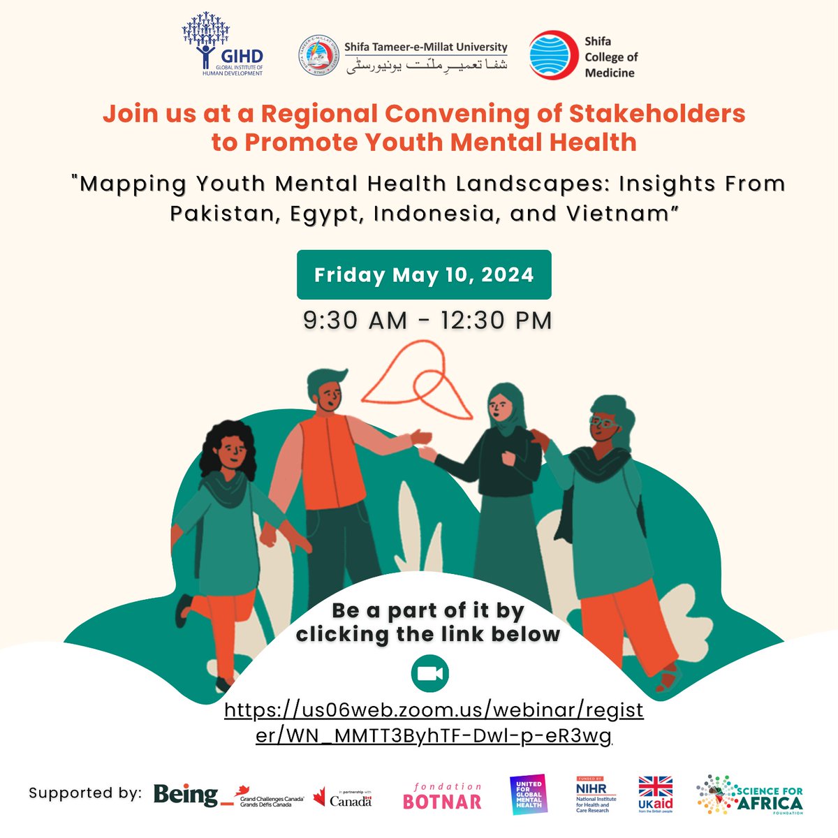 What's impacting youth mental health in Pakistan?
Join us at a regional convening of stakeholders to promote youth mental health and learn key insights from <a href="/beinginitiative/">Being</a>’s latest report.  #beinginitiative #youthmentalhealthmatters