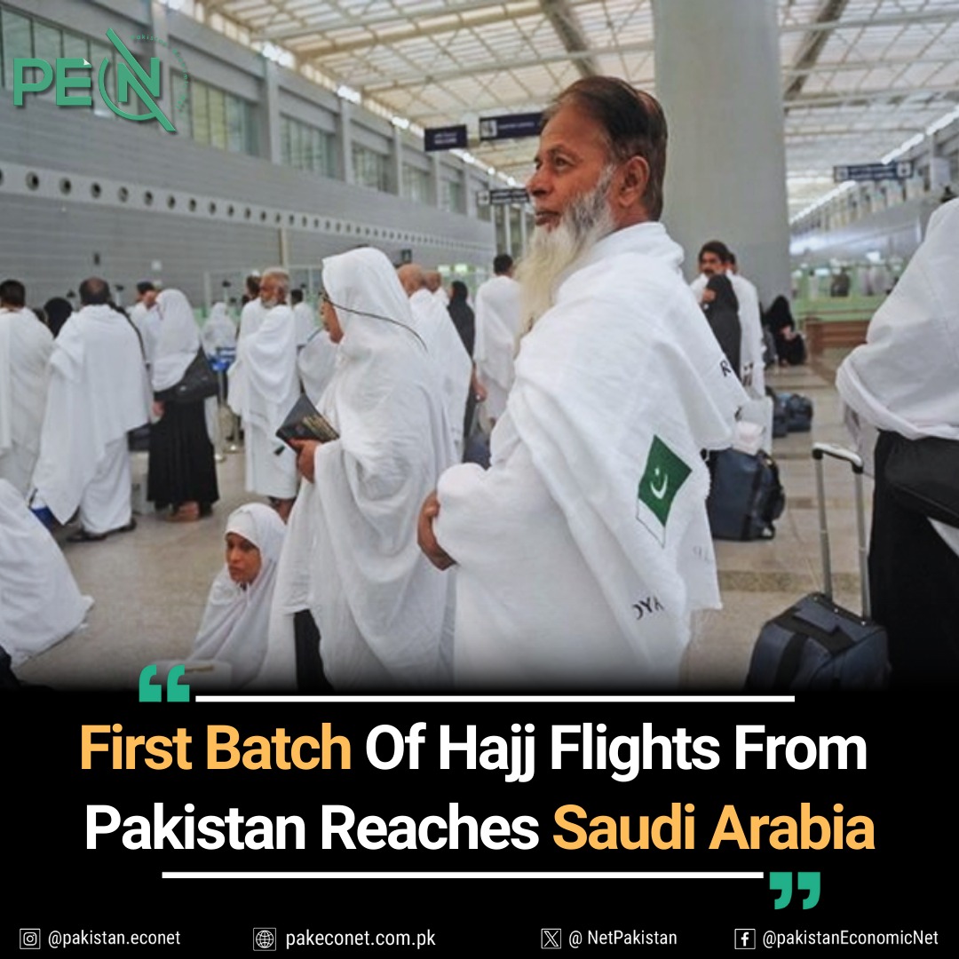 First batch of #Hajj2024 flights from Pakistan reaches #SaudiArabia pakeconet.com.pk/story/116462/f…