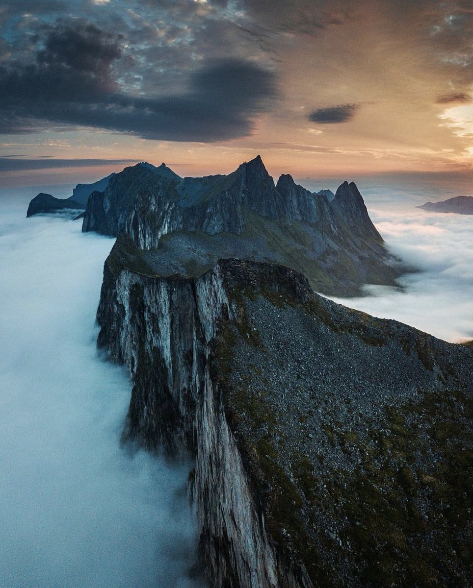 Above the clouds in Senja, Norway 🇳🇴