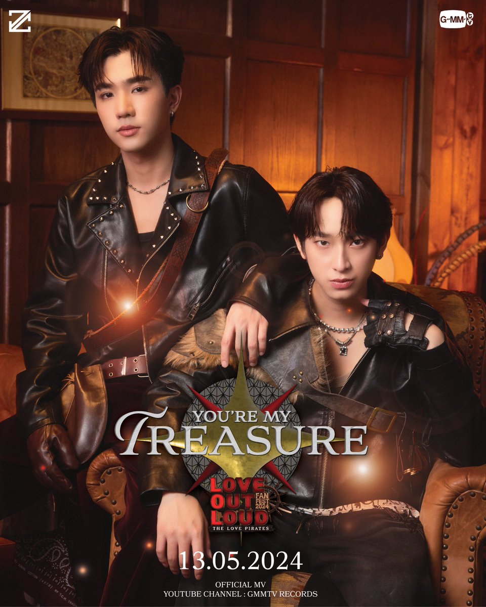 PERTH - CHIMON 🏴‍☠️⚓

‘YOU’RE MY TREASURE’ <CONCEPT POSTER>

MUSIC VIDEO RELEASE 13.05.2024 
YOUTUBE: GMMTV RECORDS 

LOVE OUT LOUD FAN FEST 2024 : THE LOVE PIRATES

18-19 MAY 2024 | IMPACT ARENA, MUANG THONG THANI
AND WORLDWIDE LIVE STREAMING VIA TTM LIVE
📍 TICKETS ON SALE NOW