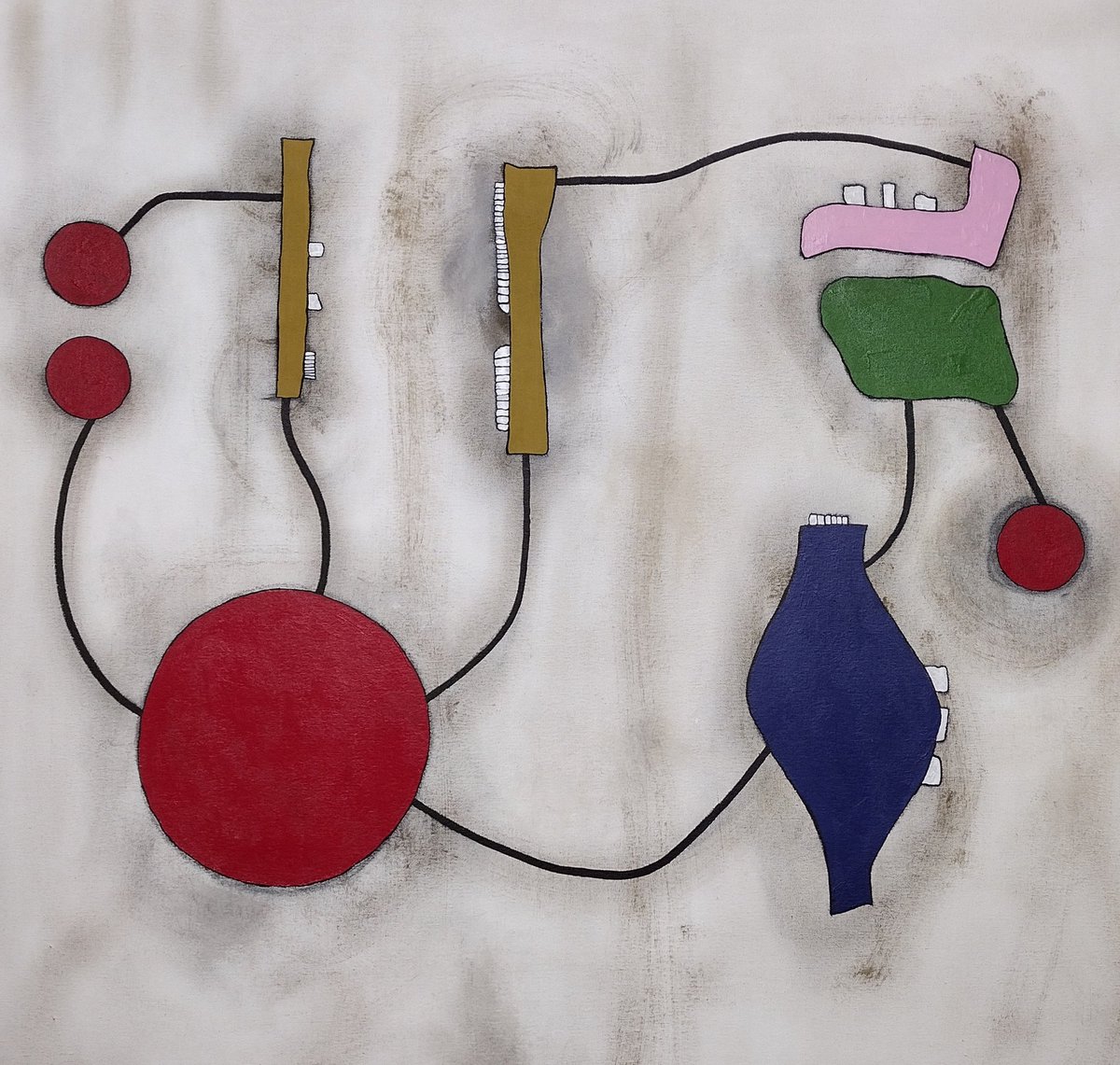 'Subtle Conspiracy of Impropriety' by Ralph Martin III, May 2024. Oil and acrylic on canvas. 36x36 inches.

#ContemporaryArt 
#TampaBayArt
#AbstractArt 
#Philanthropy
#MinimalistArt 
#InvestmentArt 
#AlternativeInvestments 
#ArtInvesting 
#Gulfstream
#ArtCollector