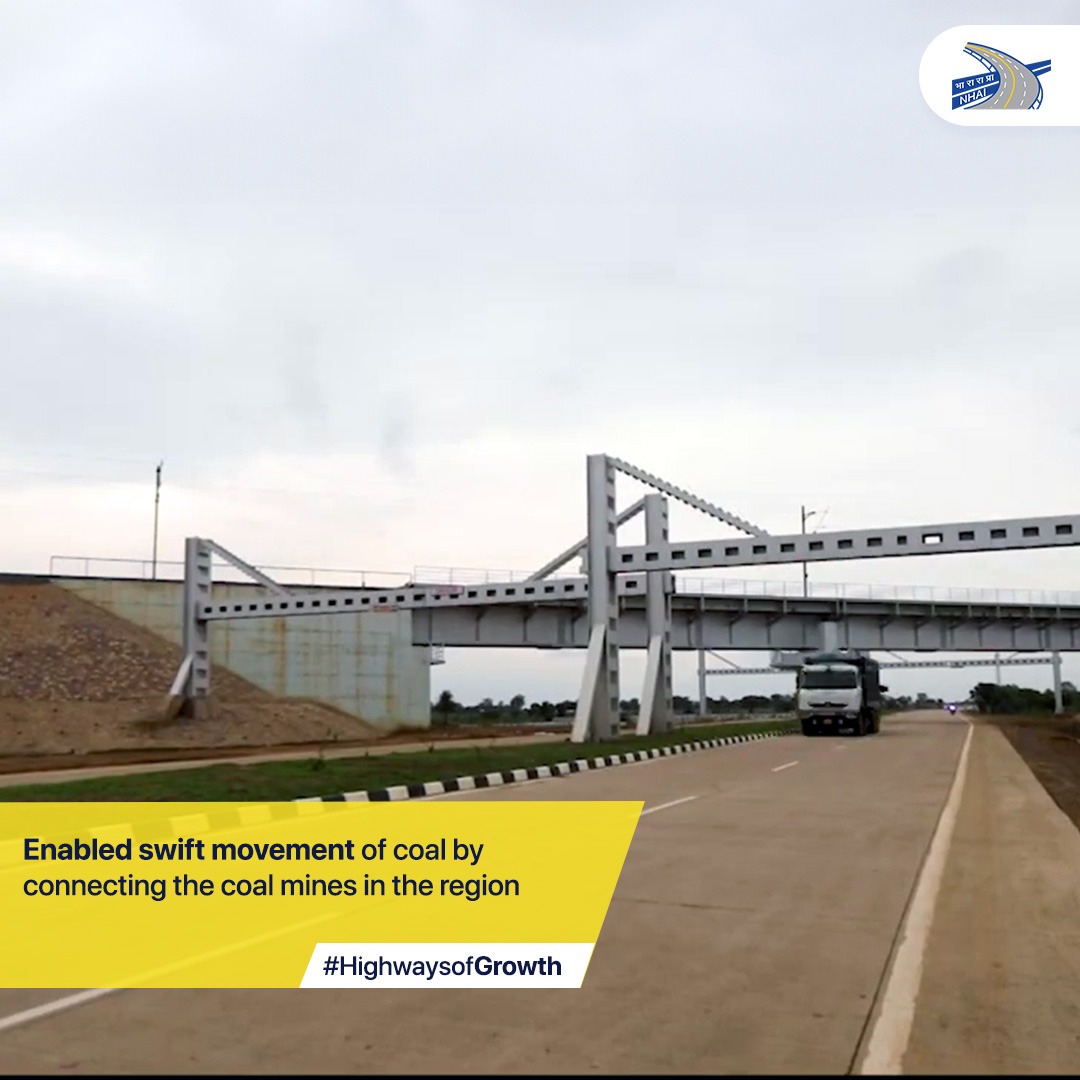 The 53km long Bilaspur-Pathrapali stretch is part of the Raipur-Ambikapur section on NH-130. The stretch has reduced travel time from Bilaspur to Sendri, Ratanpur, & Pathrapali by almost half and has boosted inter-state connectivity between #Chhattisgarh and UP. #HighwaysofGrowth