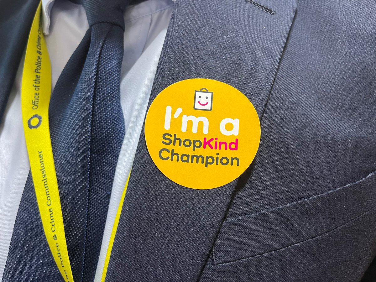 The OPCC is supporting #ShopKind! The campaign aims to encourage kind behaviour in shops.  70% of shopworkers have faced verbal abuse. We're working hard to prevent this anti-social behaviour.