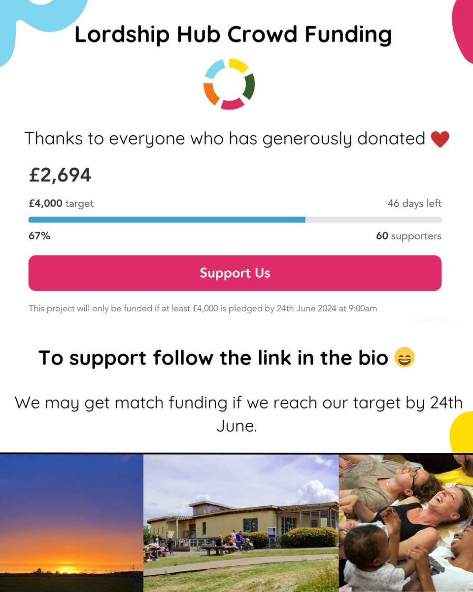 Thank you for all the generous donations for our Crowdfunder 🥰 

We also may get match funding if we reach our target by 24th June ❤️