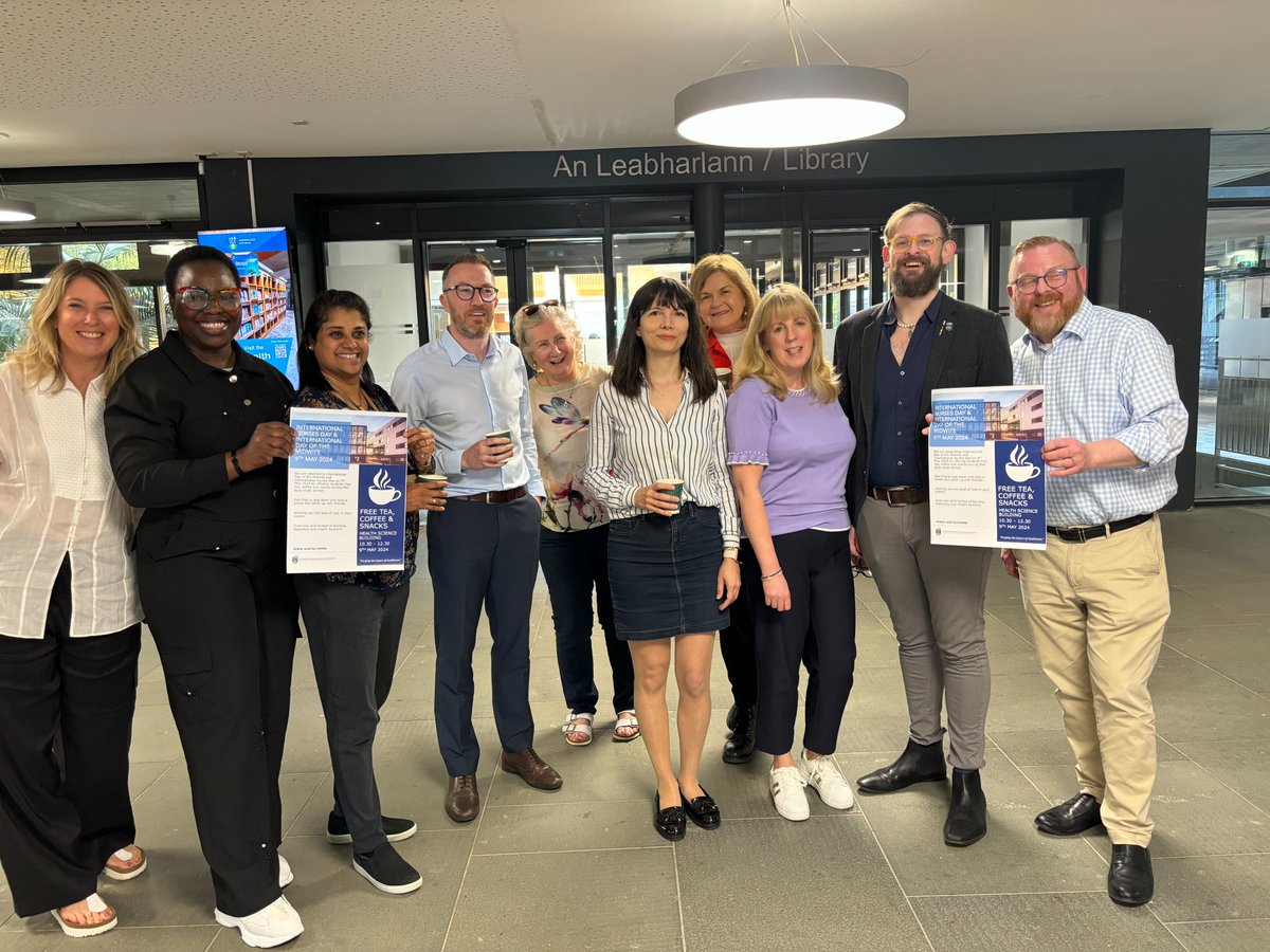 Great to see so many join us for a breather at the tea/coffee morning organised to mark #InternationalNursesDay and #InternationalDayoftheMidwife today in Health Sciences. ☕️