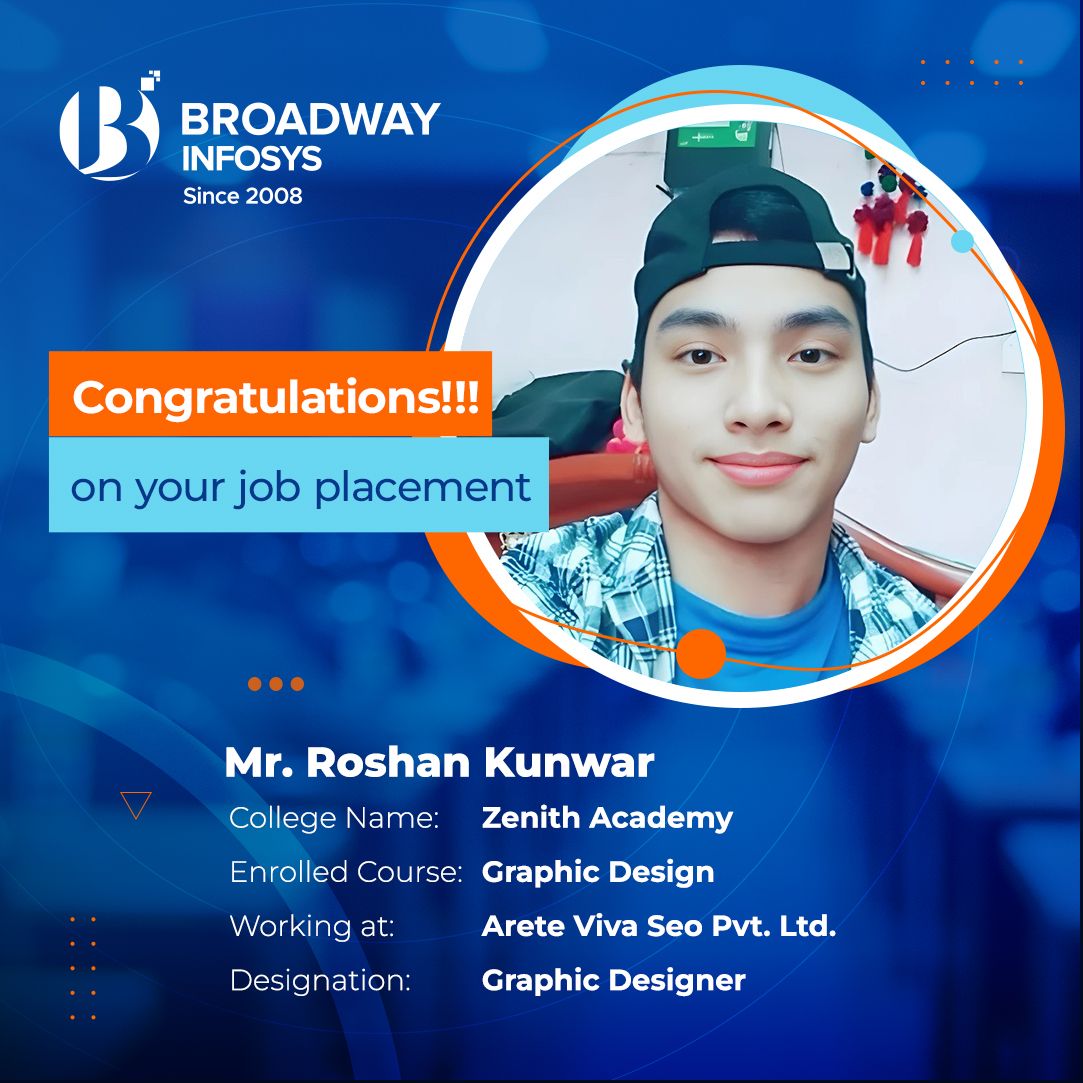 #JobPlacement

'A warm and hearty congratulations on your success! We wish you a very good luck for your future endeavours as well!'

buff.ly/3vyO68B

#ITTraininginNepal
#Placement
#Internship
#ITJobs
#BroadwayInfosys