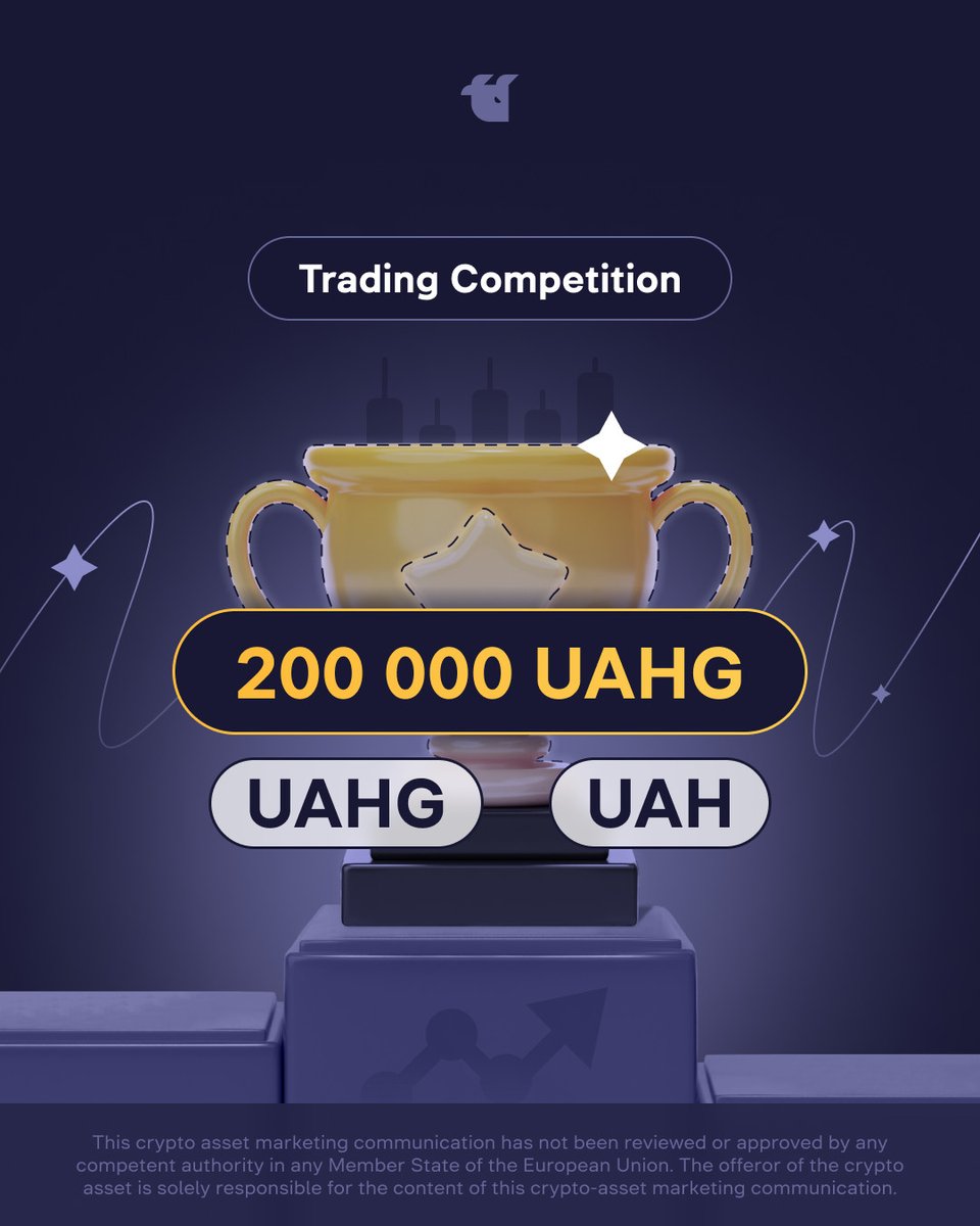 UAHG Trading Tournament Started: whitebit.com/trading-compet… Join the tournament to compete for your share in a hefty prize pool. Try your trading skills with the new pair UAHG/UAH. Read all the terms here: blog.whitebit.com/en/trading-com…