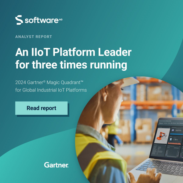 Reliable, scalable, enterprise-grade IoT: see why Software AG is named a Leader for the third time running in the @Gartner Magic Quadrant for Global IIoT Platforms bit.ly/4dc1OzI #IoT #IIoT bit.ly/3USFVOM