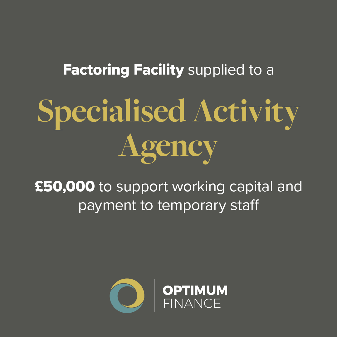 OptimumSME's tweet photo. Optimum Finance completes deal with a Specialised Activity Agency; supplying a £50,000 factoring facility to support working capital and payment to temporary staff

#InvoiceFinance #TeamOptimum #Factoring https://t.co/ScXpvULcGE