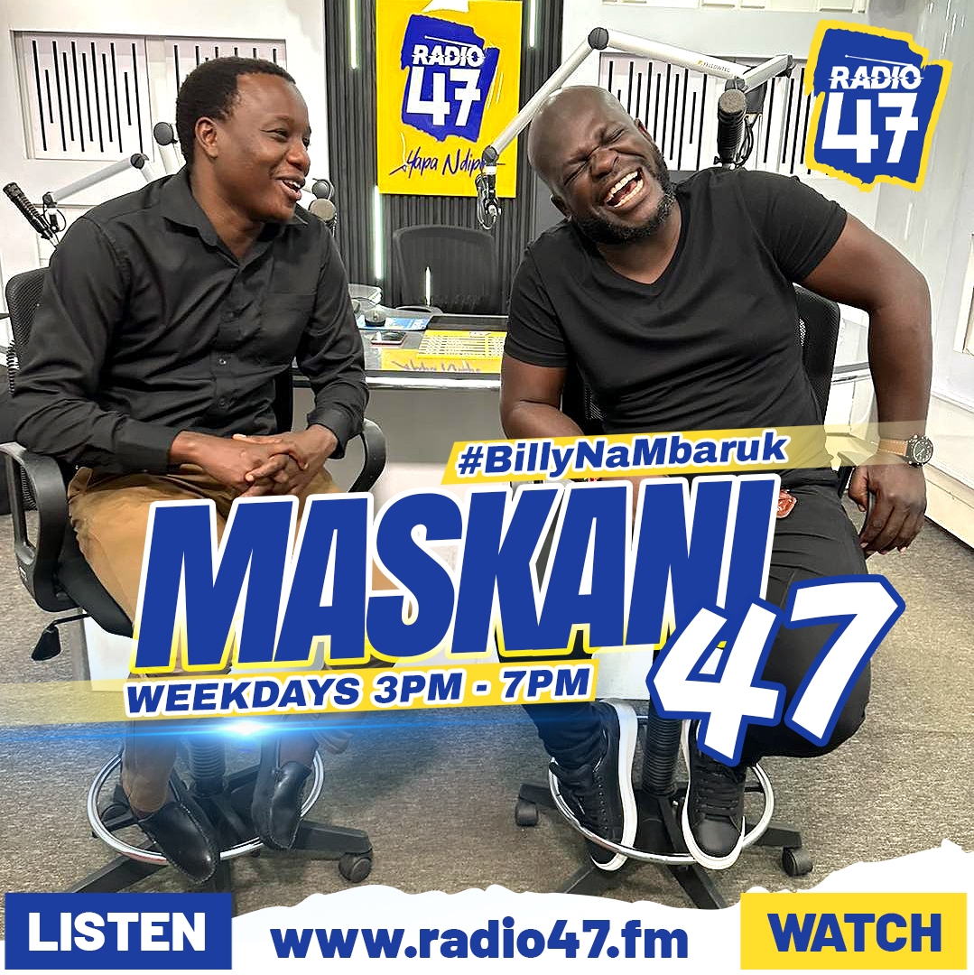 Radio47_Kenya's tweet image. Karibu kwa saa nne za burudani na umbea konki ndani ya Maskani 47 ukiwa na #BillyNaMbaruk makala ikiwa ni TBT. 
@BilyMiya  @mbarukmwalimu 
#HapaNdipo